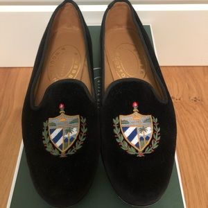 Stubbs & Wootton Cuban Crest Loafers (Black 7)